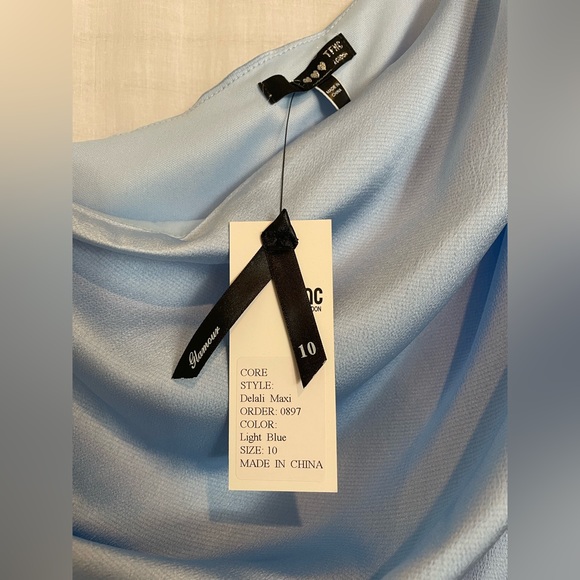 ASOS Light Blue One Shoulder Dress - Picture 4 of 6